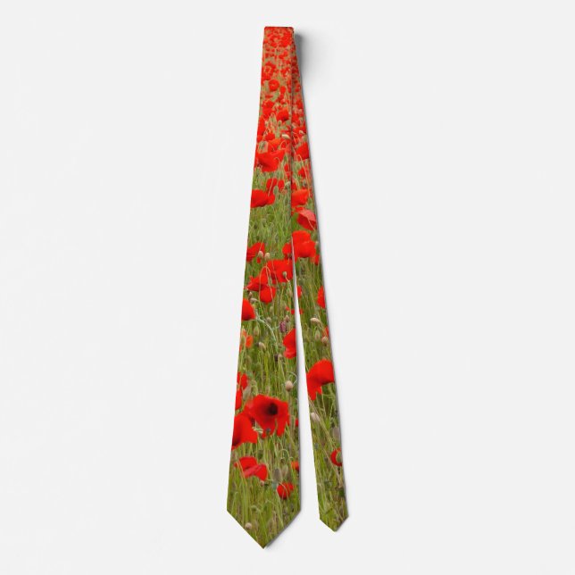 Red poppy field of flowers tie slips (Framsida)
