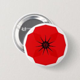 Red Poppy Flower minnesdesign Knapp