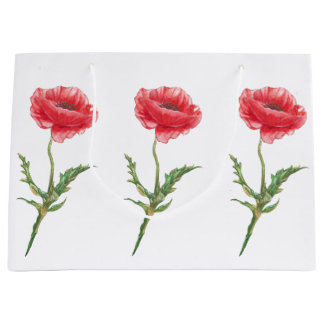 Red Poppy Gift Bag