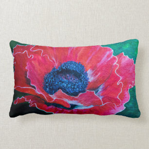 Red Poppy Lumbarkudde