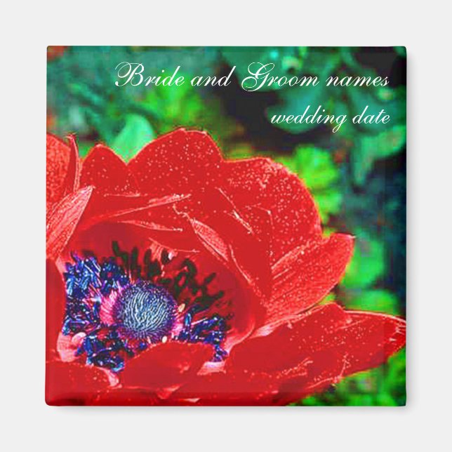 Red Poppy Magnet (Framsidan)
