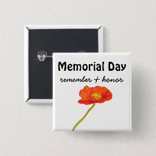 Red Poppy Memorial Day Knapp