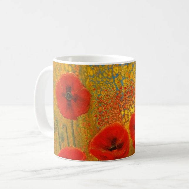 Red Poppy Mugg (Framsida vänster)