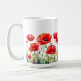 Red Poppy Mugg