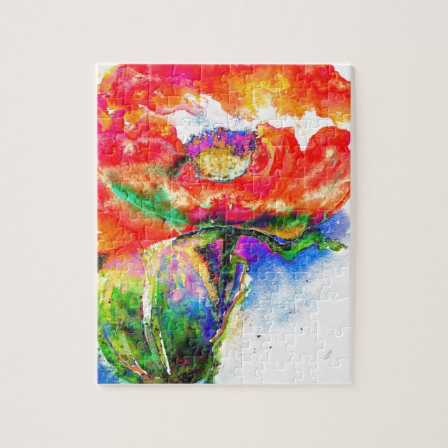 Red Poppy Pussel (Vertikal)