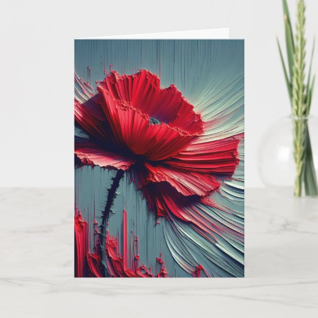 Red Poppy Thinking Kort (Framsida)