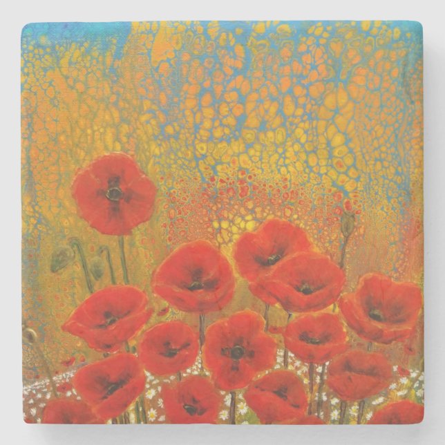 Red Poppy Underlägg (Framsidan)