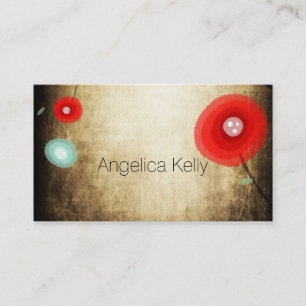 Red Poppy Visitkort