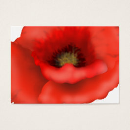 Red Poppy Visitkort