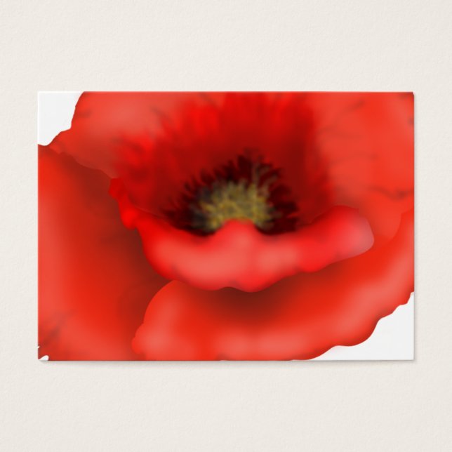 Red Poppy Visitkort (Framsidan)