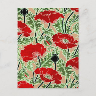 Red Poppy Vykort