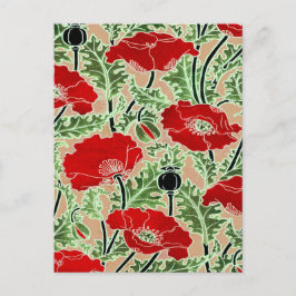 Red Poppy Vykort