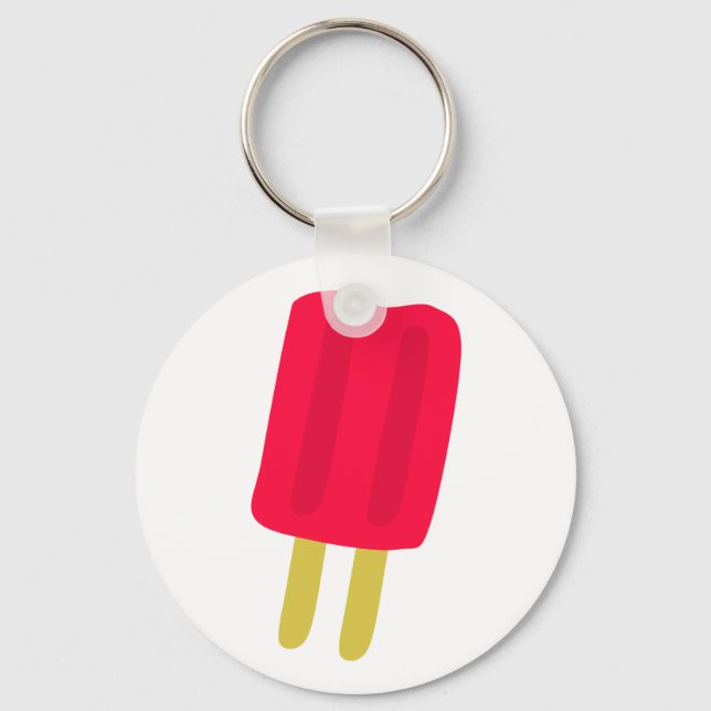 Red Popsicle Keychain Nyckelring (Framsida)