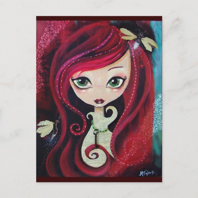 "Red Porträtt" Vykort (Framsida)