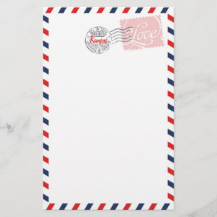 Red Postal Service Collection Stationery Brevpapper