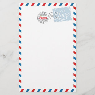 Red Postal Service Collection Stationery Brevpapper