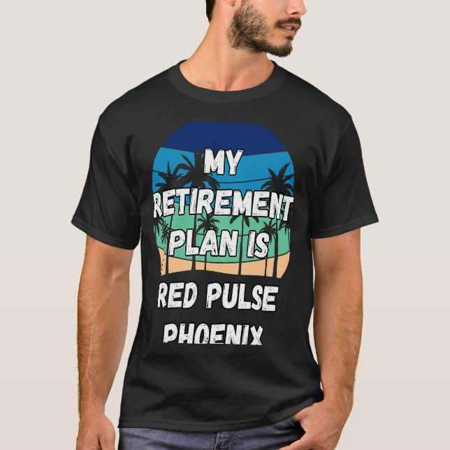 Red Pulse Phoenix Crypto My Pension Plan är Red T Shirt (Framsida)