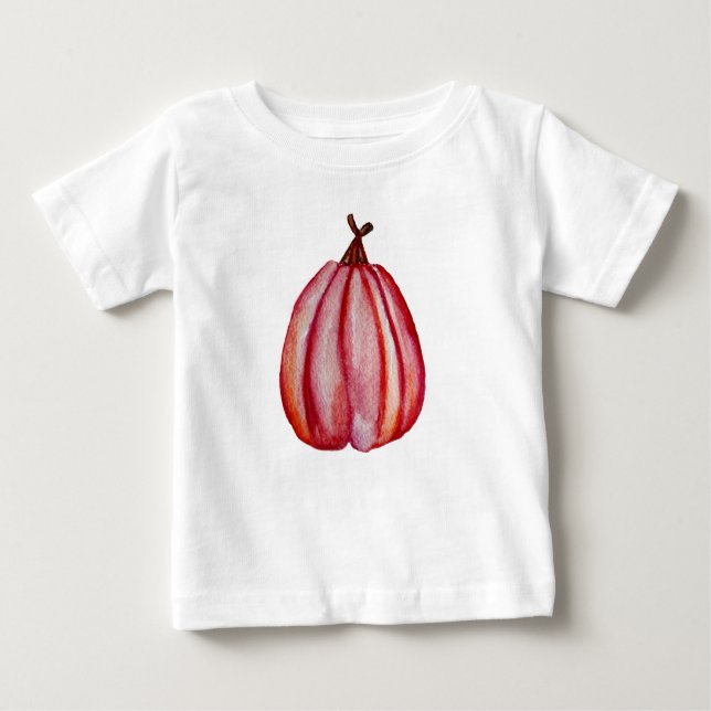 Red Pumpkin Baby T-shirt (Framsida)