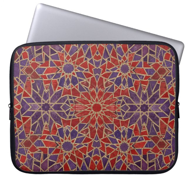 red purple mosaic laptop fodral (Framsidan)