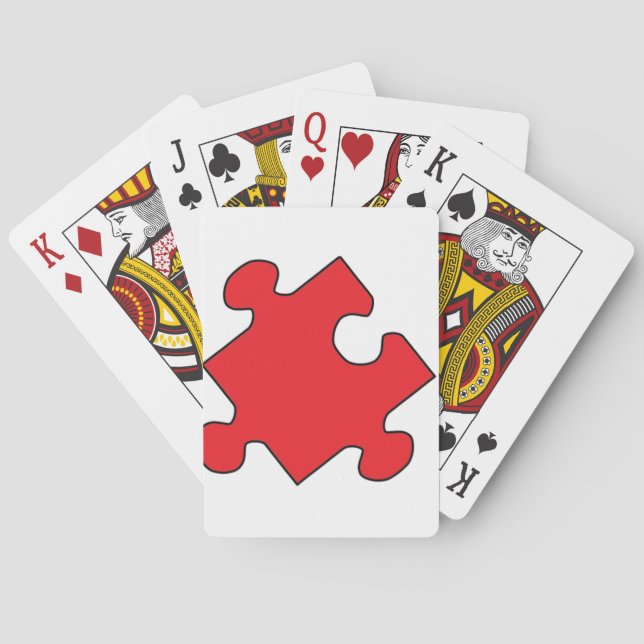 RED PUZZLE BIET SPEL KORT (Baksidan)