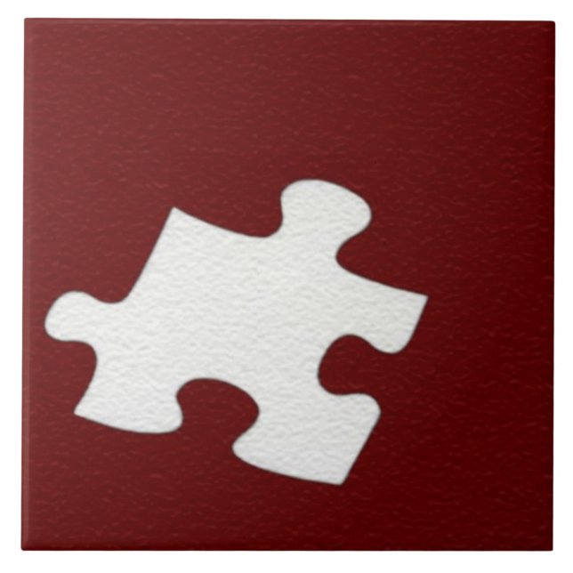 Red Puzzle Biet Tile Kakelplatta (Framsidan)