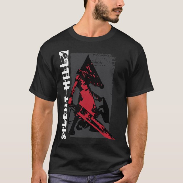 Red Pyramidhing gift family T Shirt (Framsida)