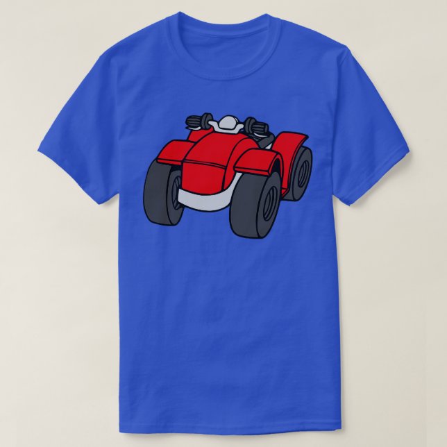 Red Quad Bike ATV T Shirt (Design framsida)