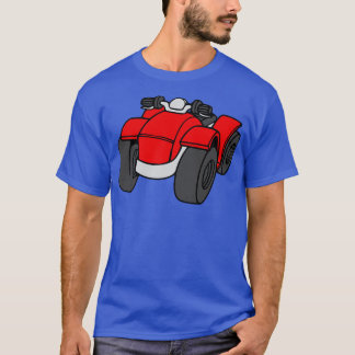 Red Quad Bike ATV T Shirt