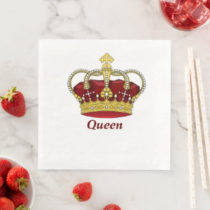 Red Queen Krona Pappersservett