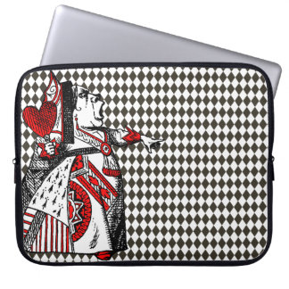 Red Queen of Hearts Alice in Wonderland Diamonds Laptop Fodral