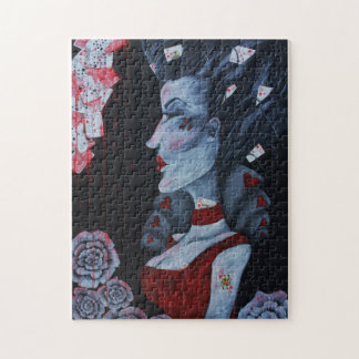 Red Queen of Hearts Alice Wonderland Fantasy Art Pussel
