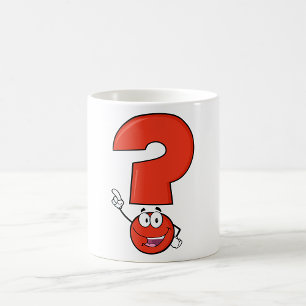 Red Query Mark Mugg