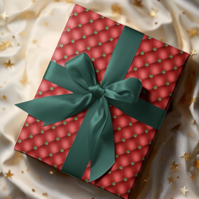 Red Quilted look jul Glam Presentpapper (Skapare uppladdad)