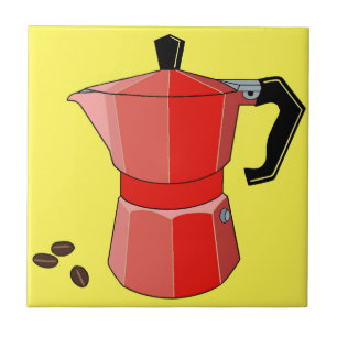 Red Rainbow Espresso Kakelplatta