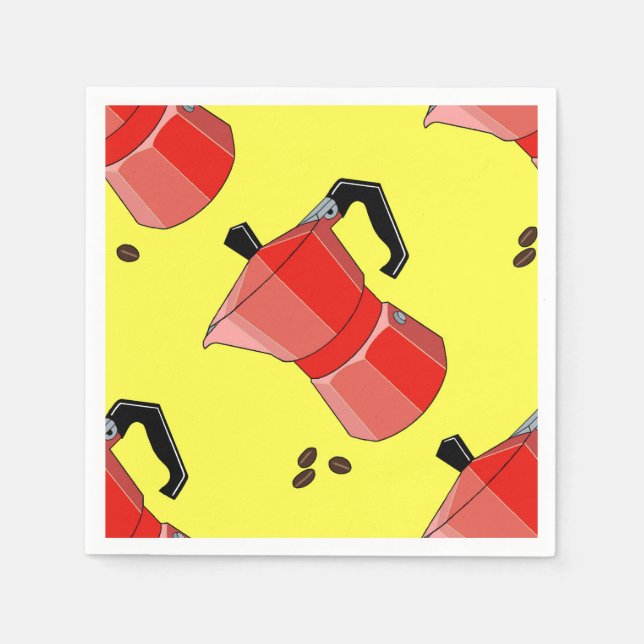 Red Rainbow Espresso Pappersservett (Framsidan)