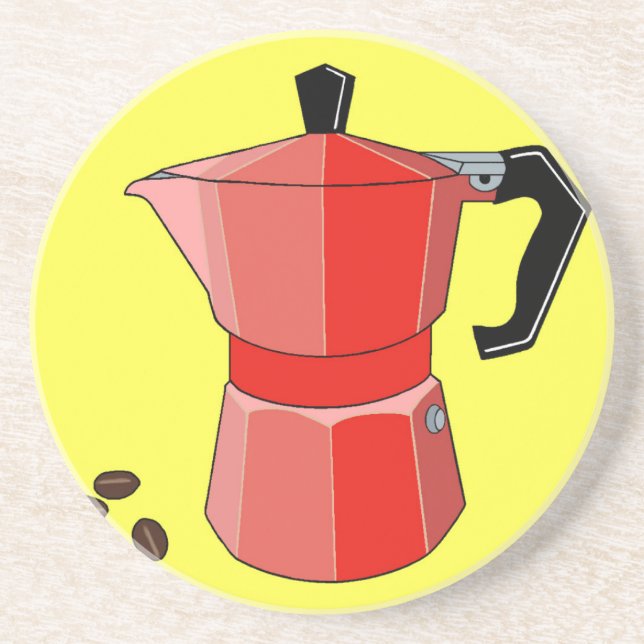 Red Rainbow Espresso Underlägg Sandsten (Framsidan)