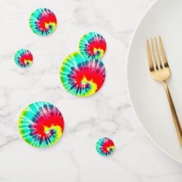 Red Rainbow Tie Dye