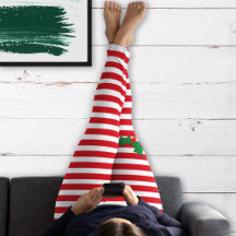 Red Rand Candy cane Holly Festive jul