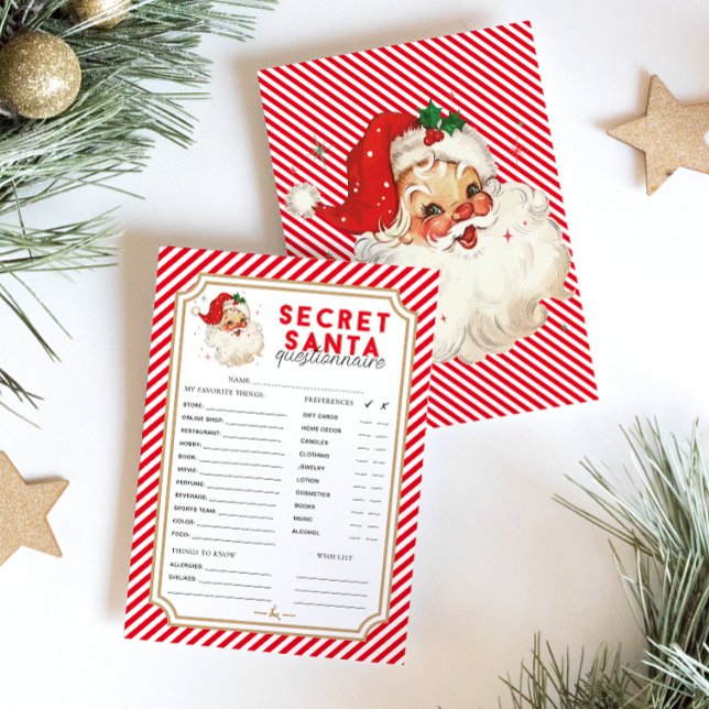 Red Rand julSecret Santa Questionnaire (Secret Santa Questionnaire)