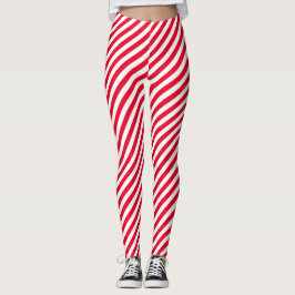 Red rand jultomte Leggings