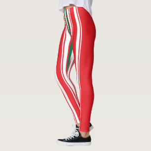Red Rand Leggings