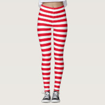 Red Rand Leggings
