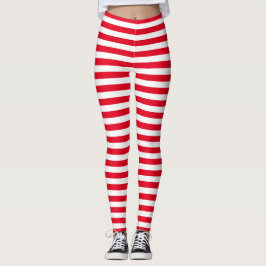 Red Rand Leggings