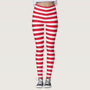 Red Rand Leggings