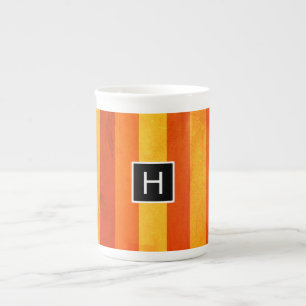 Red Rand Monogram (Orange) Benporslin Mugg