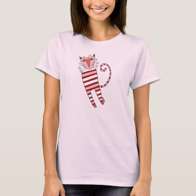 Red Rand PJ CAT - t-shirt (Framsida)