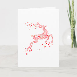 Red Reindeer, Fröhliche Weihnachten! Helgkort