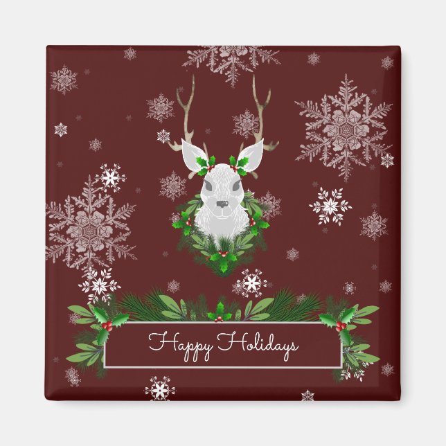 Red Reindeer Magnet (Framsidan)