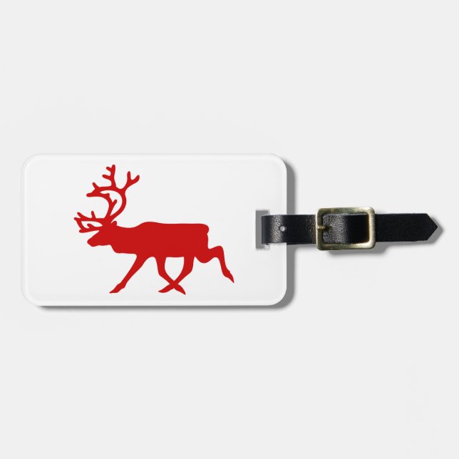 Red Reindeer / Västindiou Silhouette Bagagebricka (Horisontell Framsida)