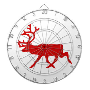 Red Reindeer / Västindiou Silhouette Darttavla